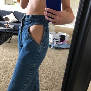 Vintage peekaboo pocket jeans